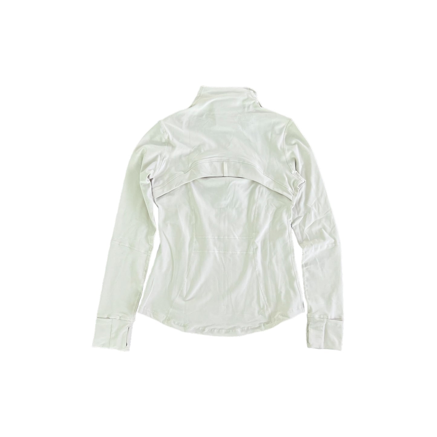 Glow cream zipped jacket