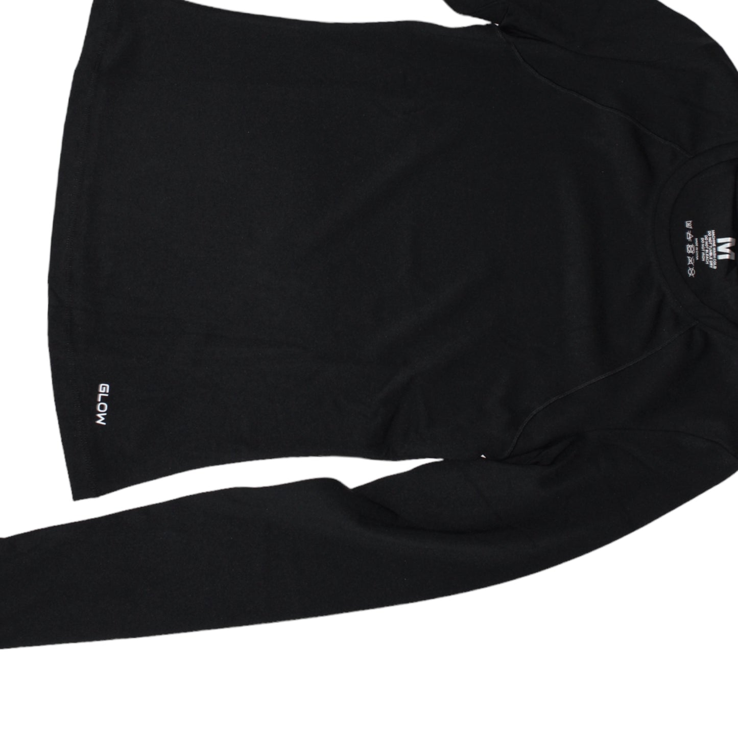 Glow long sleeve top in black